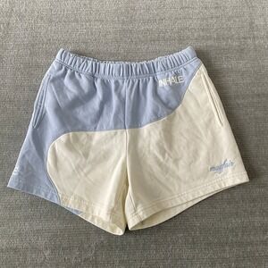 The Mayfair Group Sweat Shorts Womens S/M Purple Drawstring Inhale Exhale Lounge